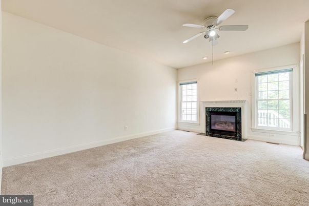 Empty room, Fireplace, Interior, Recessed Lighting