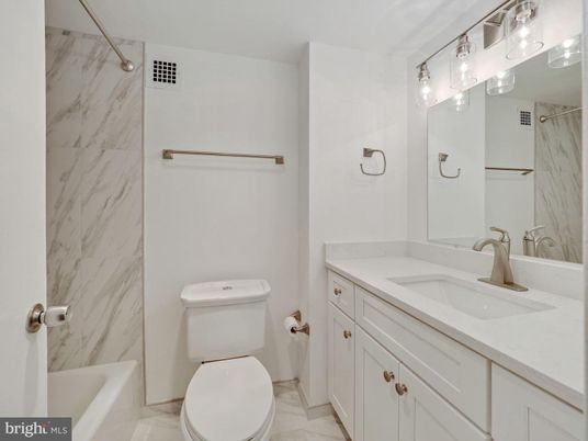 Bathroom, Interior, Marble Walls
