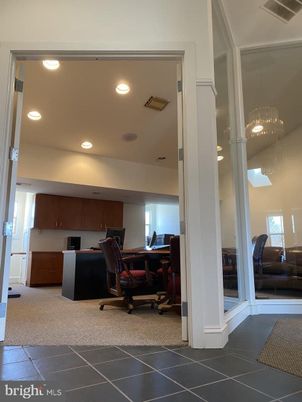Home Office, Interior, Recessed Lighting