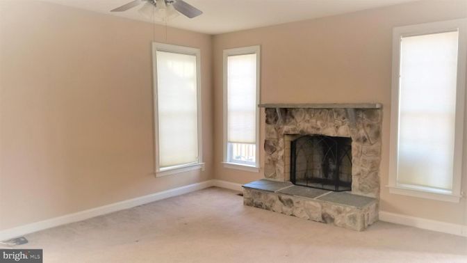 Empty room, Fireplace, Interior