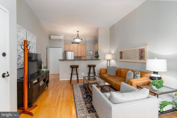 Interior, Kitchen, Living room, Stainless Steel Appliances, Wood Texture Flooring
