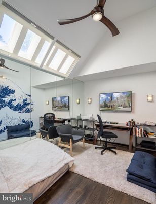 Bedroom, Home Office, Interior, Wood Texture Flooring
