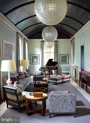 Interior, Living room, Pendant Lights, Piano