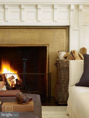 Fireplace, Interior, Wood Texture Flooring