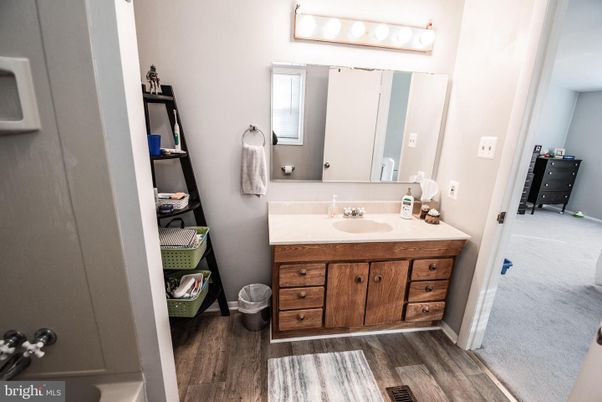 Bathroom, Interior, Wood Texture Flooring