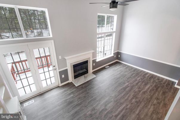 Empty room, Fireplace, Interior, Wood Texture Flooring