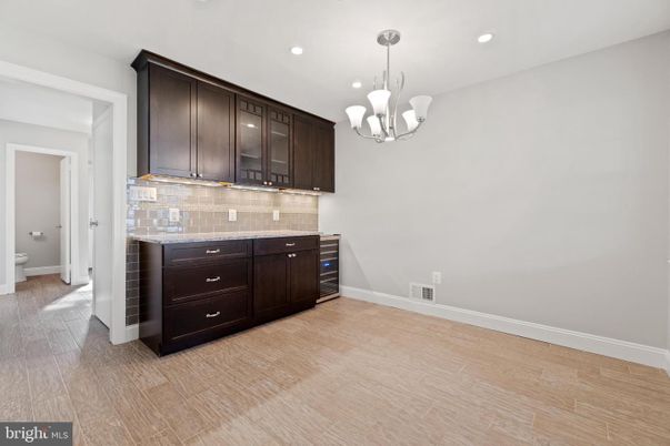 Bathroom, Chandelier, Interior, Pendant Lights, Recessed Lighting, Wood Texture Flooring