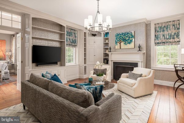 Chandelier, Fireplace, Interior, Living room, Wood Texture Flooring