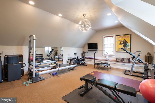 Fitness Equipment, Gym, Interior, Recessed Lighting