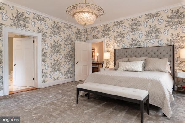 Bedroom, Chandelier, Interior