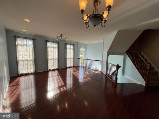 Chandelier, Interior, Recessed Lighting, Wood Texture Flooring