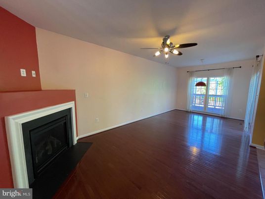 Empty room, Fireplace, Interior, Wood Texture Flooring