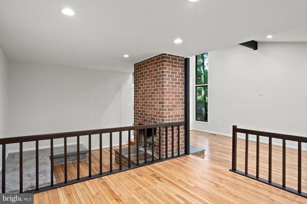 Interior, Recessed Lighting, Stone Walls, Wood Texture Flooring