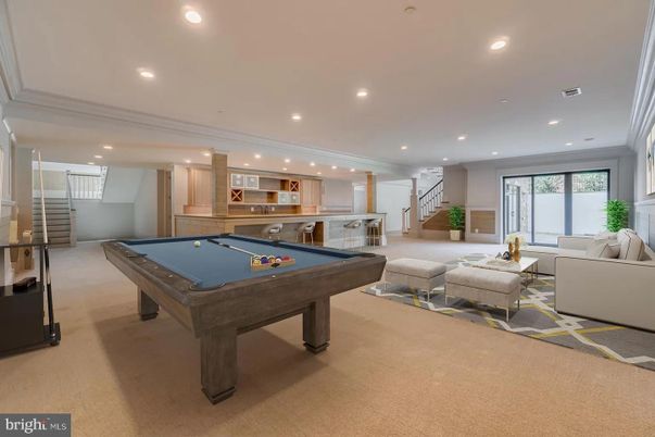 Billiard Table, Game Room, Interior, Living room, Recessed Lighting