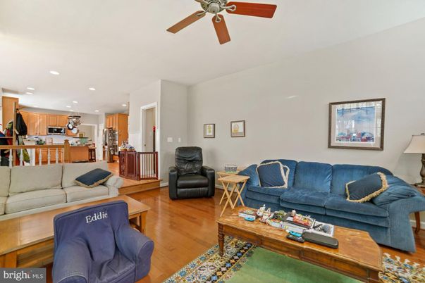 Interior, Kitchen, Living room, Recessed Lighting, Stainless Steel Appliances, Wood Texture Flooring