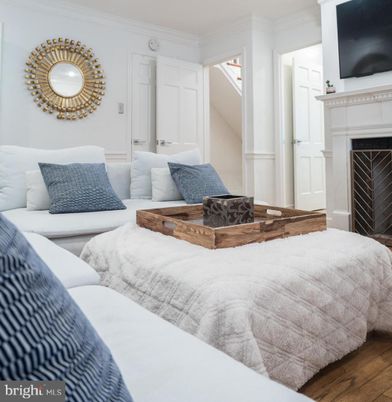 Bedroom, Fireplace, Interior, Wood Texture Flooring