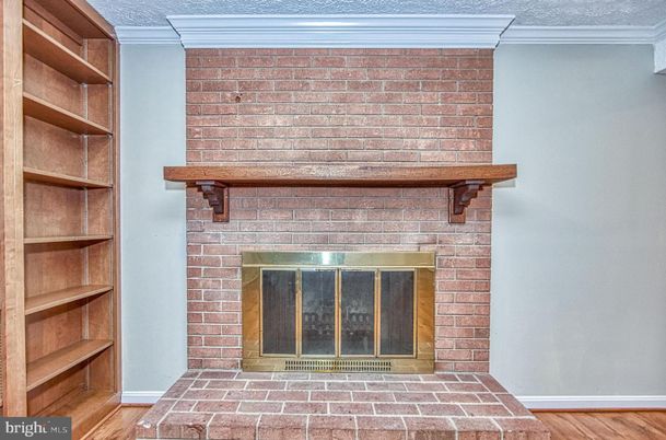 Fireplace, Interior, Stone Walls, Wood Texture Flooring