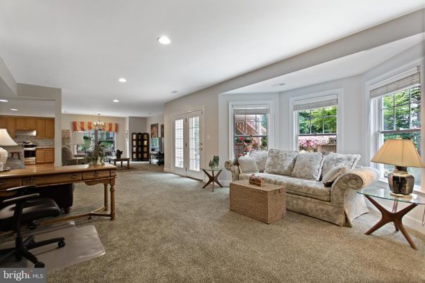 Chandelier, Home Office, Interior, Living room, Recessed Lighting