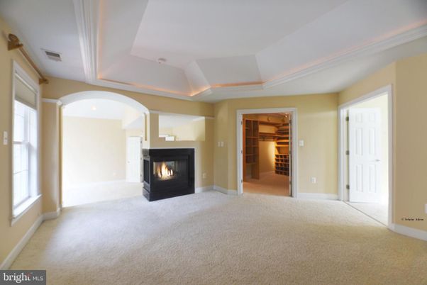 Empty room, Fireplace, Interior