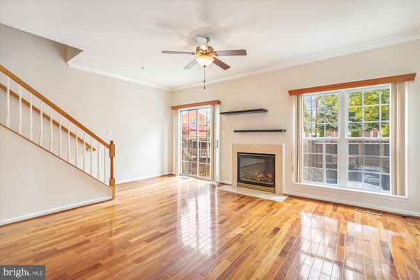 Empty room, Fireplace, Interior, Wood Texture Flooring