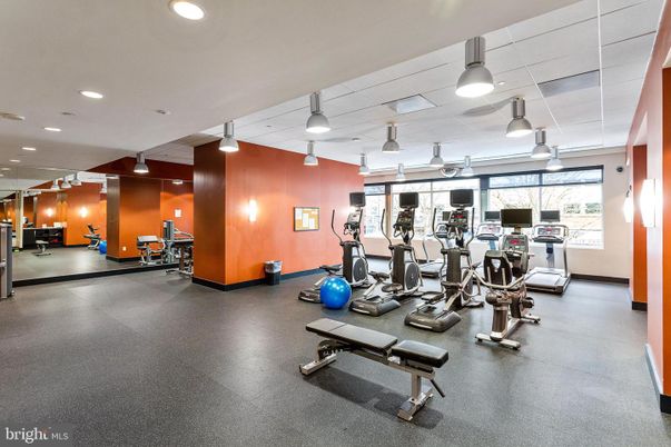 Fitness Equipment, Gym, Interior, Recessed Lighting