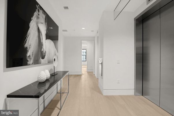 Elevator, Interior, Recessed Lighting, Wood Texture Flooring
