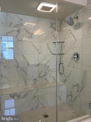Bathroom, Glass Shower, Interior, Marble Walls