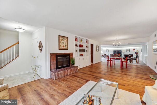 Chandelier, Dining room, Fireplace, Interior, Living room, Wood Texture Flooring