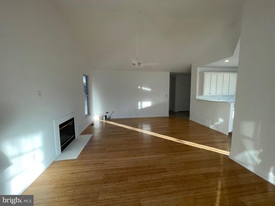 Empty room, Fireplace, Interior, Wood Texture Flooring