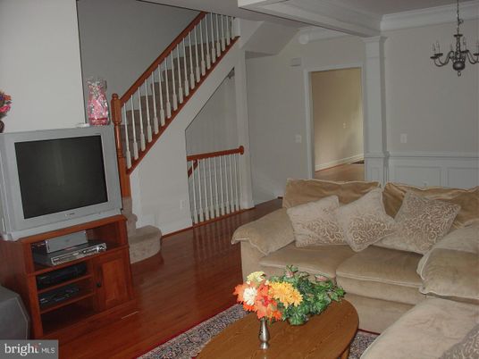 Chandelier, Interior, Living room, Wood Texture Flooring