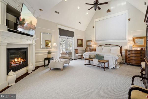 Bedroom, Fireplace, Interior, Recessed Lighting