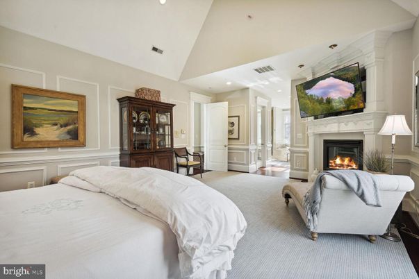Bedroom, Fireplace, Interior, Recessed Lighting