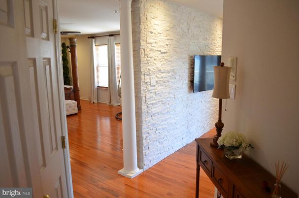 Interior, Stone Walls, Wood Texture Flooring