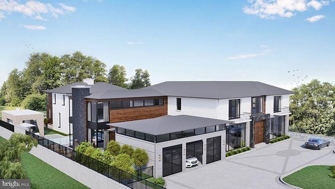 Attached, Exterior, Facade, Modern