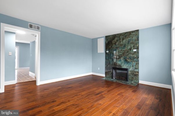 Empty room, Fireplace, Interior, Wood Texture Flooring