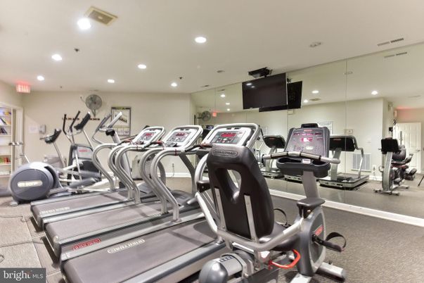 Fitness Equipment, Gym, Interior, Recessed Lighting