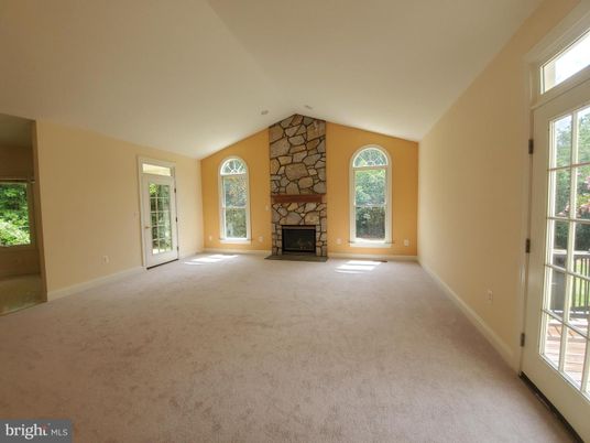 Empty room, Fireplace, Interior