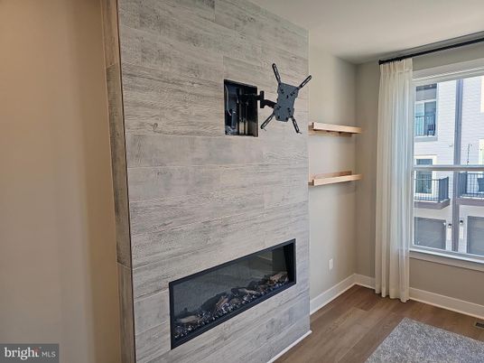 Fireplace, Interior, Wood Texture Flooring