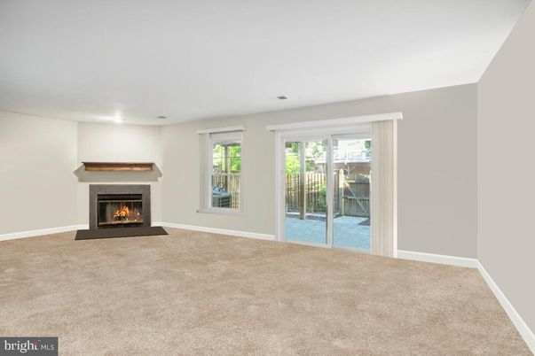 Empty room, Fireplace, Interior, Recessed Lighting