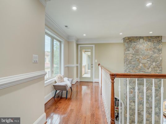 Interior, Recessed Lighting, Stone Walls, Wood Texture Flooring