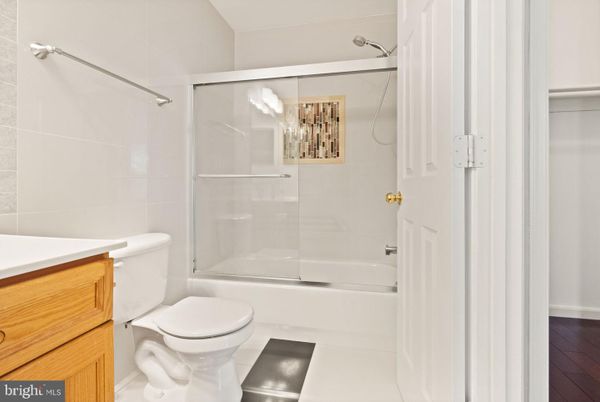 Bathroom, Glass Shower, Interior, Wood Texture Flooring