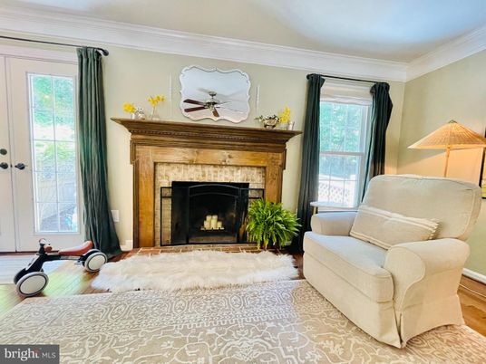Fireplace, Interior, Wood Texture Flooring