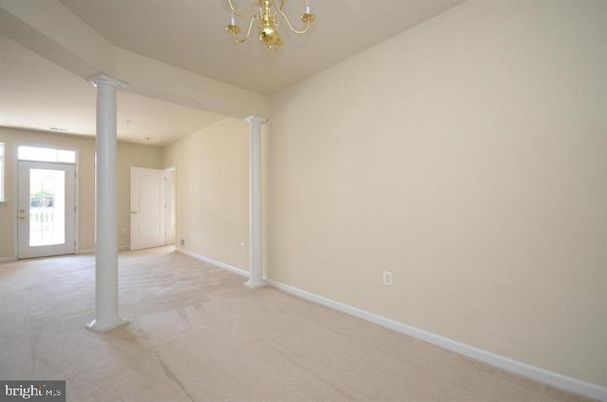 Chandelier, Empty room, Interior
