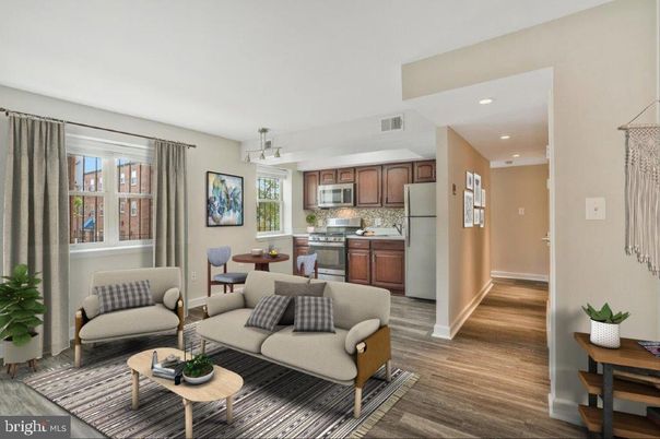 Dining room, Interior, Kitchen, Living room, Pendant Lights, Recessed Lighting, Stainless Steel Appliances, Wood Texture Flooring