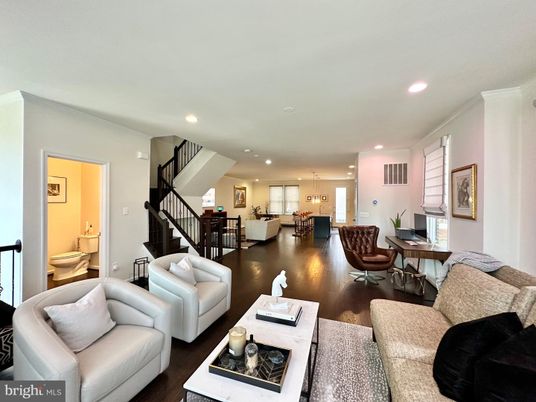 Dining room, Interior, Kitchen, Living room, Pendant Lights, Recessed Lighting, Wood Texture Flooring