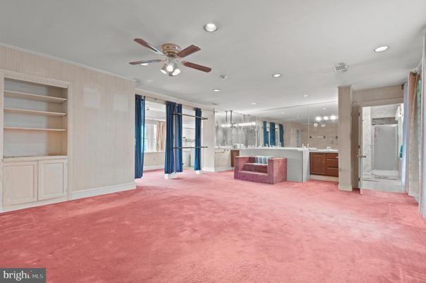 Empty room, Interior, Pendant Lights, Recessed Lighting