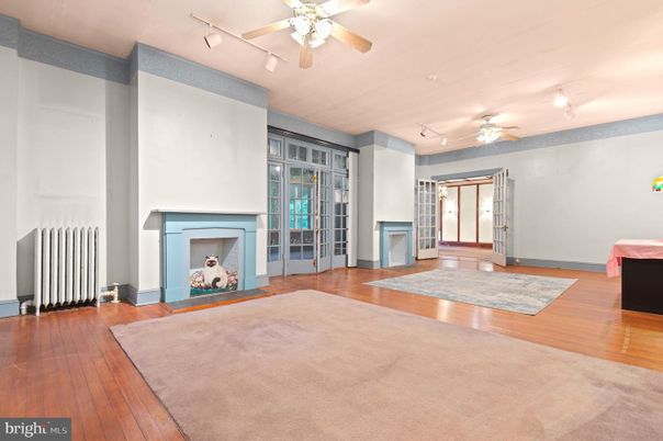 Empty room, Fireplace, Interior, Wood Texture Flooring