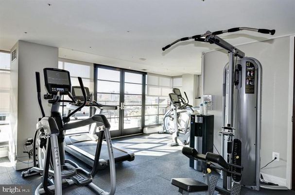 Fitness Equipment, Gym, Interior, Recessed Lighting