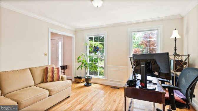 Home Office, Interior, Wood Texture Flooring