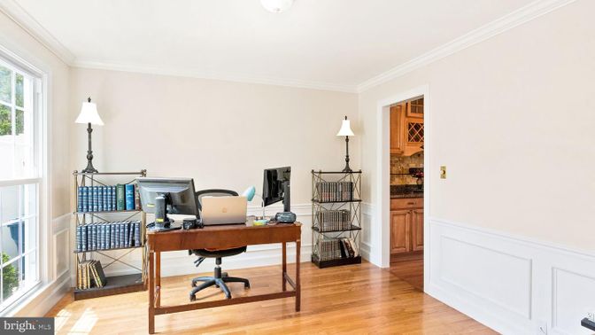 Home Office, Interior, Wood Texture Flooring